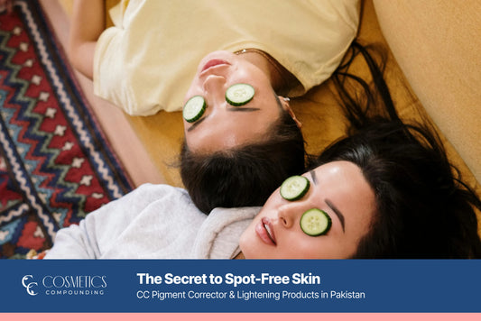 CC Pigment Corrector, Lightening Serum, and Face Wash for glowing, spot-free skin in Pakistan – gentle skincare for dull, oily, and pigmented skin.