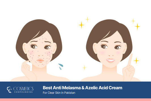 top medicated creams for melasma and dark spots in Pakistan including Azelaic acid cream, CC Anti Melasma cream, and vitamin-rich skincare