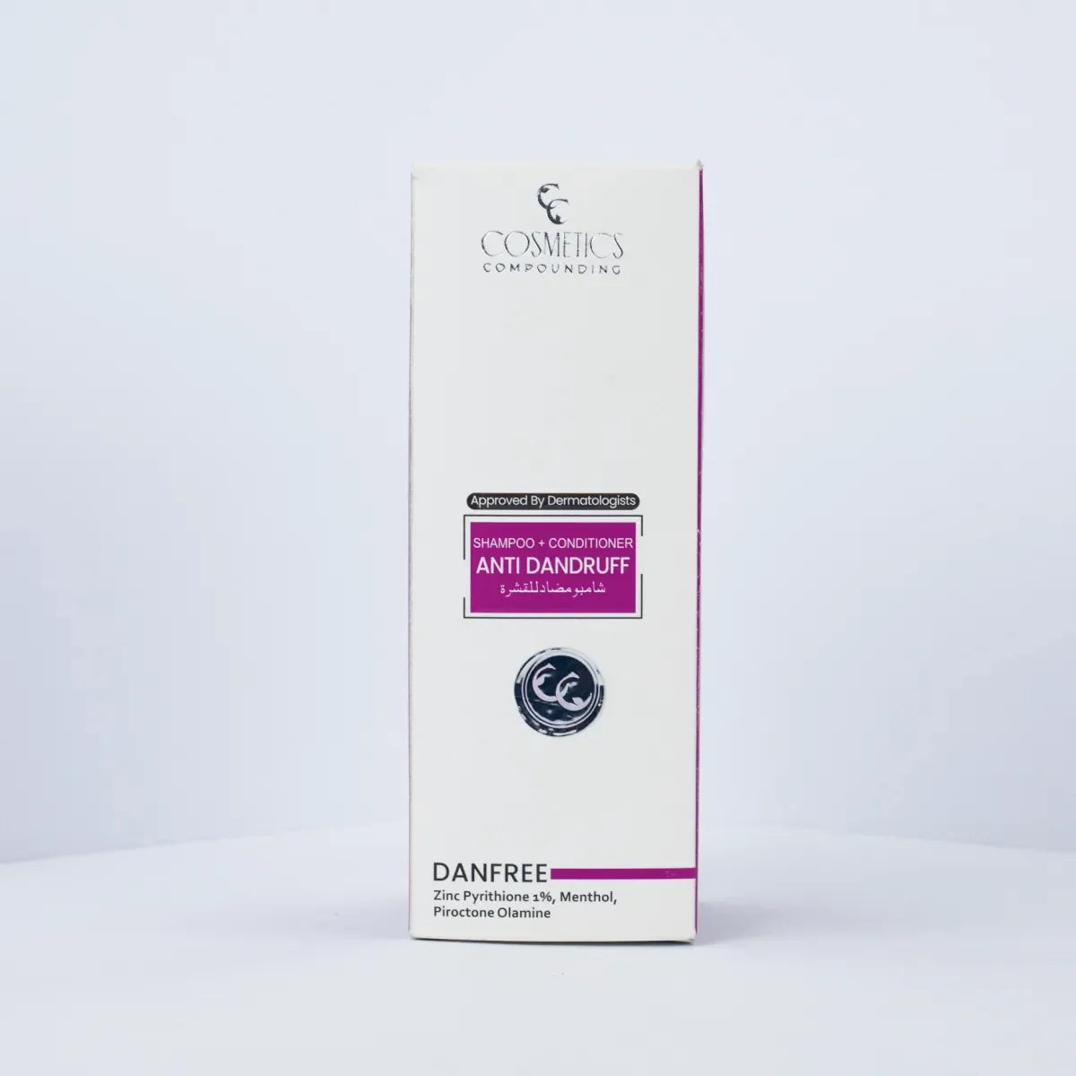 COSMETICS COMPOUNDING anti dandruff 2-in-1 formula.