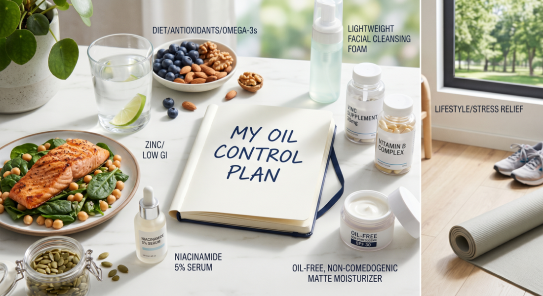 Diet, Vitamins, and Lifestyle for Managing Oily Skin