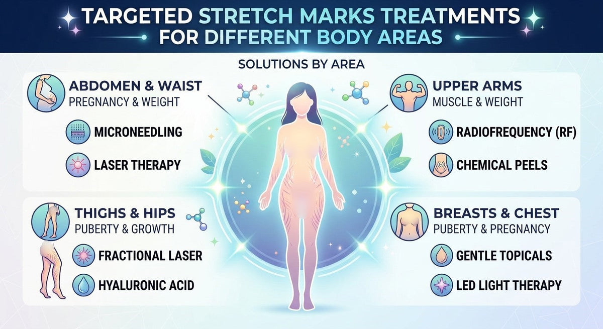 Targeted Stretch Marks Treatments for Different Body Areas