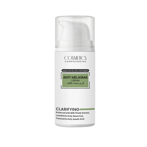 Anti melasma cream bottle with 'Cosmetics Compounding'