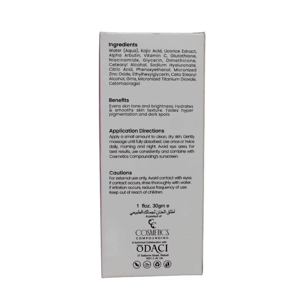 CC Whitening Cream - Cosmetics Compounding