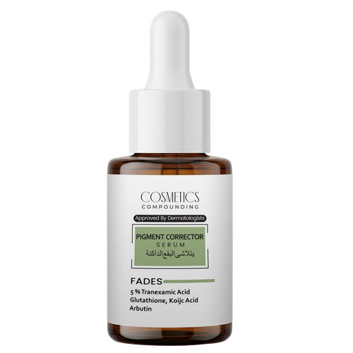 Cosmetic serum bottle with dropper