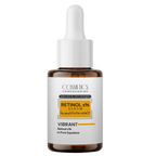 Retinol serum bottle with dropper