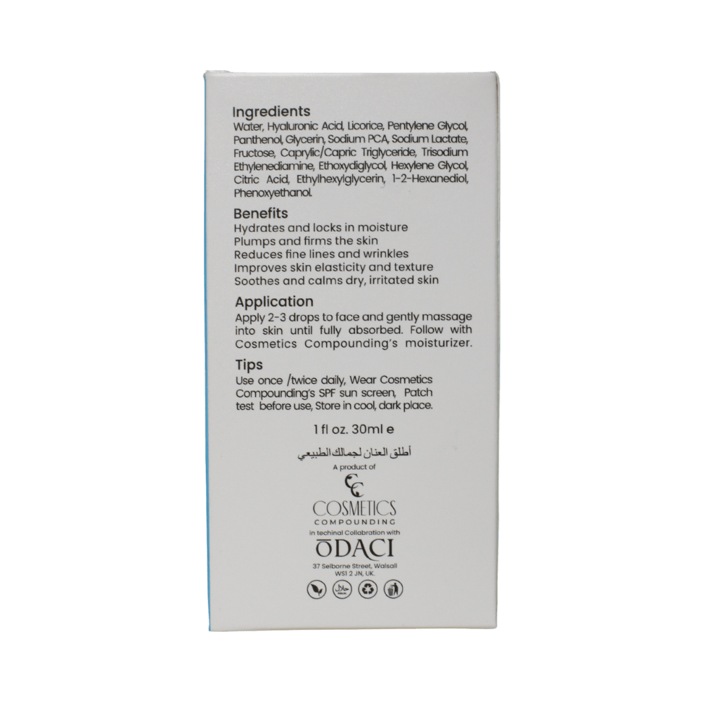 CC Hyaluronic Acid Serum - Cosmetics Compounding