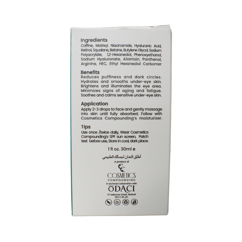 CC Under Eye Serum - Cosmetics Compounding