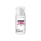 Whitening cream bottle with visible branding on a white background