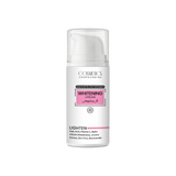 Whitening cream bottle with visible branding on a white background